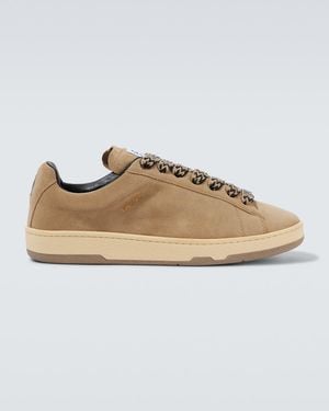 Lanvin Curb Lite Suede Trainers - Natural