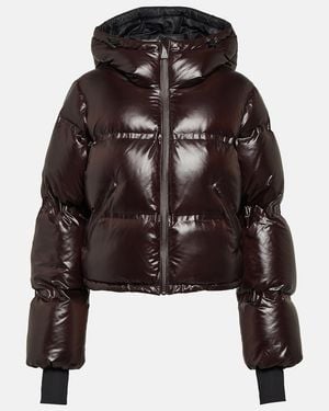 Aztech Mountain Minnie Cropped Down Ski Jacket - Brown