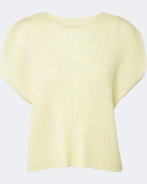 Pleats Please Issey Miyake Monthly Colors: July Pleated Top - Yellow