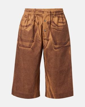 Acne Studios Shorts Aus Baumwolle - Braun