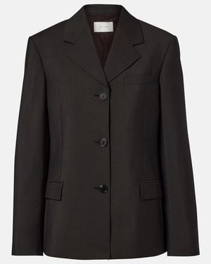 The Row Faelan Wool And Mohair Jacket - Black