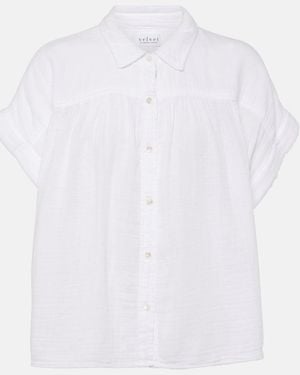 Velvet Julieta Cotton Blouse - White
