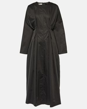 Co. Gathered Tton Midi Dress - Black