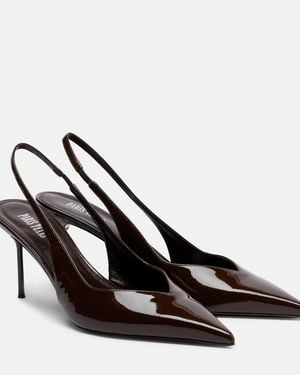 Paris Texas Slingback-Pumps Lidia Aus Lackleder - Braun