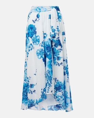 Poupette Bilitis Floral Maxi Skirt - Blue