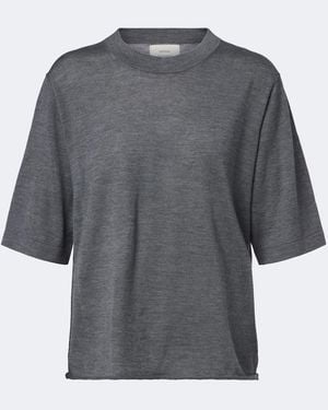 Loulou de Saison Nala Cashmere Top - Grey