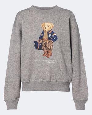 Polo Ralph Lauren Polo Bear Cotton-Blend Sweatshirt - Grey
