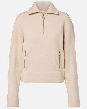 Victoria Beckham Pullover Aus Wolle Und Kaschmir - Natur