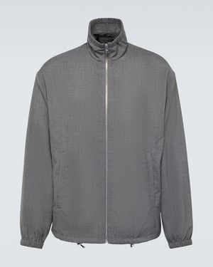 Prada Virgin Wool Blouson Jacket - Grey