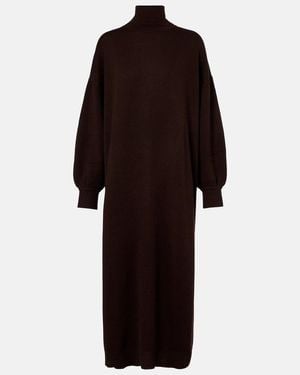 Jardin Des Orangers Turtleneck Wool And Cashmere Jumper Dress - Brown