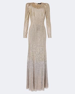 Jenny Packham Sisi Crystal-Embellished Gown - Natural