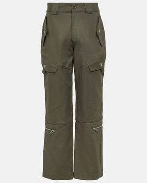 Dion Lee Mid-Rise Cargohose Aus Baumwolltwill - Grün