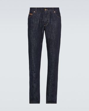 Dolce & Gabbana Mid-Rise Slim Jeans - Blue