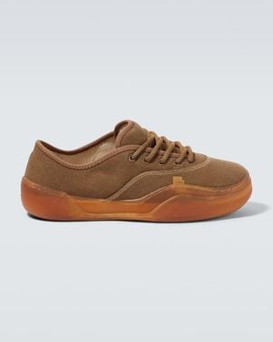 ERL Canvas Low-Top Trainers - Brown