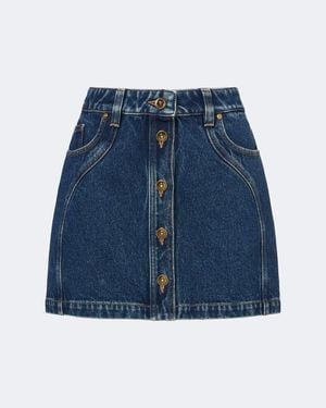 Versace Denim Miniskirt - Blue