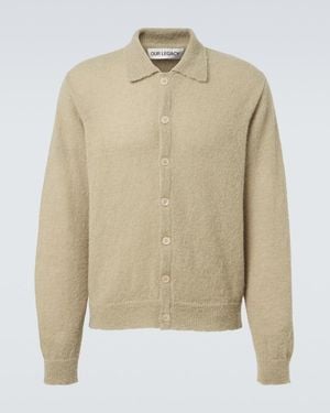 Our Legacy Cardigan Evening Aus Einem Alpakawollgemisch - Natur