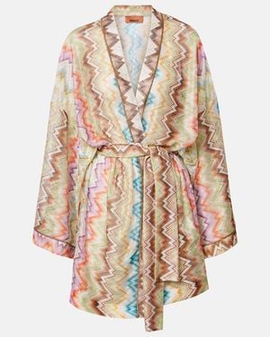 Missoni Cover-Up Zig Zag Aus Haekelstrick - Mehrfarbig