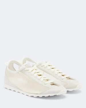 Jacquemus Tennis Suede-Trimmed Sneakers - White