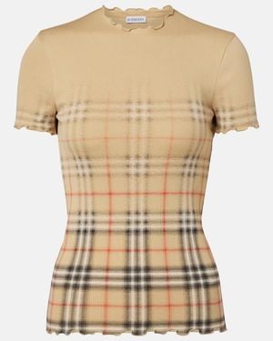 Burberry T-Shirts And Polos Cotton - Natural