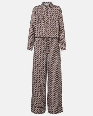 Melissa Odabash Una Printed Jumpsuit - Brown