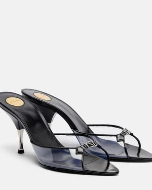 Saint Laurent Jerry Crystal-Embellished Mules - Blue
