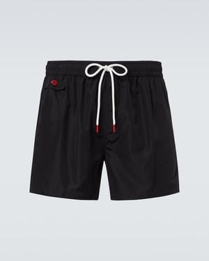 Kiton Logo Swim Trunks - Black