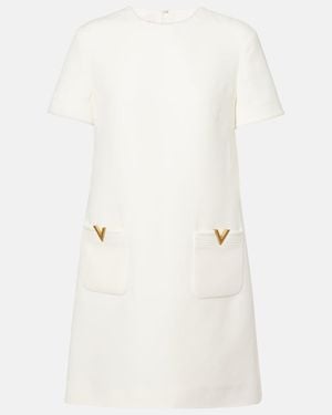 Valentino Vgold Crepe Couture Minidress - Natural