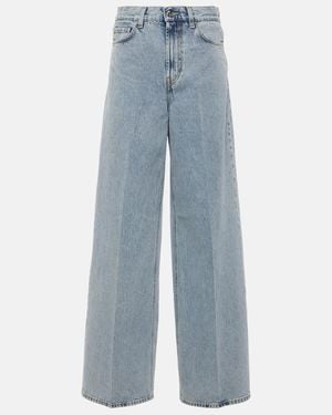 TOTEME High-Rise Wide-Leg Jeans - Blue