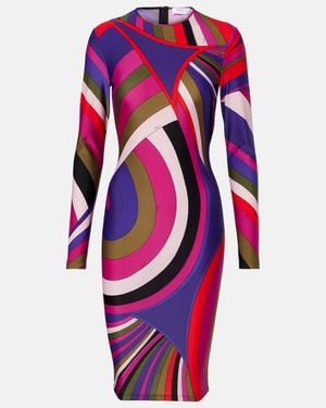 PUCCI Printed Jersey Minidress - Red