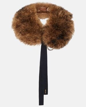 Prada Shearling Collar - Brown