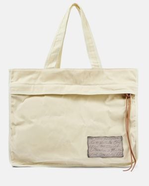 Acne Studios Tote De Lona - Blanco