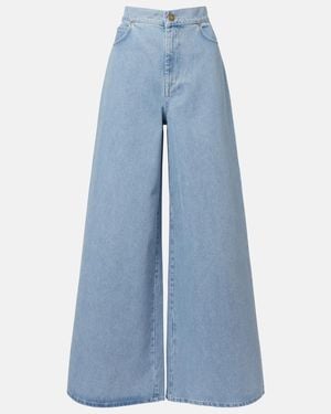 Max Mara High-Rise Wide-Leg Jeans - Blue