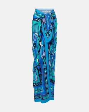 PUCCI Angoli Cotton Cover-Up - Blue
