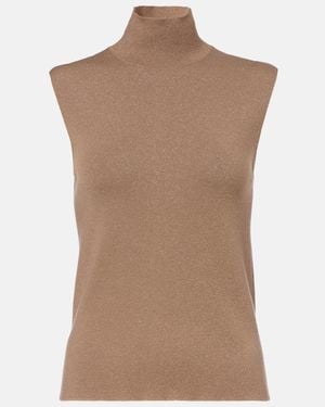 Loro Piana Luciole Cashmere-Blend Sweater Vest - Brown