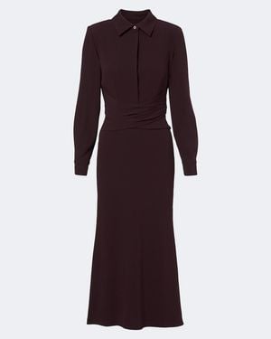 Roland Mouret Midikleid Aus Crepe - Lila