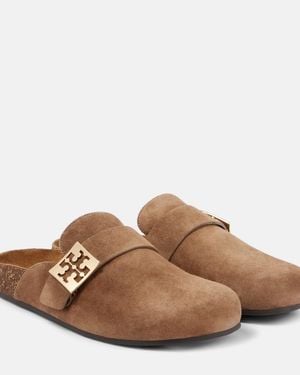 Tory Burch Slippers Mellow Aus Veloursleder - Braun