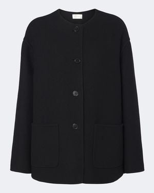 The Row Quintus Wool And Cashmere-Blend Jacket - Black