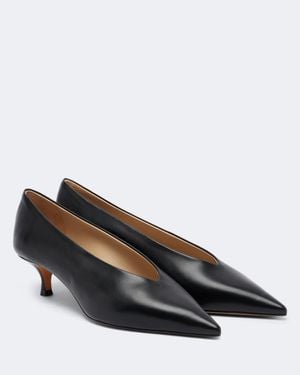 Le Monde Beryl Babouche Leather Pumps - Black