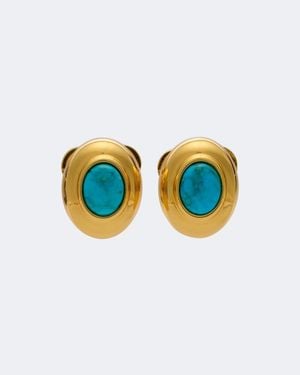 DEHANCHE Pendientes Stone Adornados - Azul