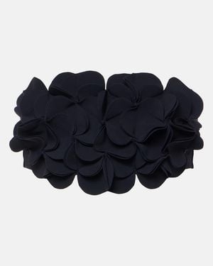 Karla Colletto Tess Ruffled Bandeau Bikini Top - Blue