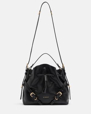 Givenchy Voyou Small Leather Shoulder Bag - Black