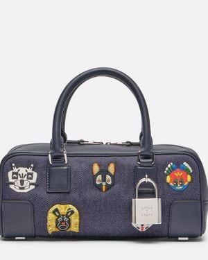 Loewe X Louis Wain Tote Bag Amazona 23 Short - Blau