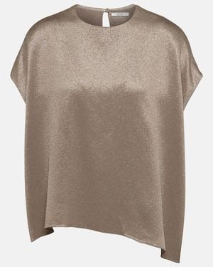 FFORME Ethel Metallic Top - Brown