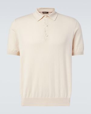 Loro Piana Ice Wish Cotton Polo Shirt - Natural