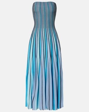 Jonathan Simkhai Soleil Striped Midi Dress - Blue