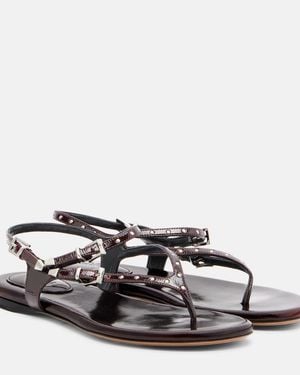 Chloé Verzierte Sandalen Susanna Aus Lackleder - Rot