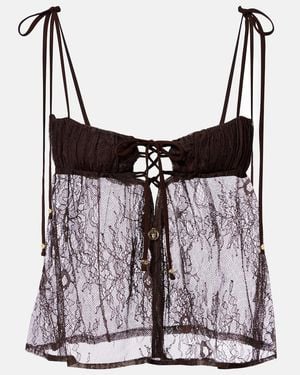 Bananhot Kendall Lace Top - Purple