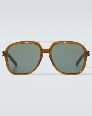Saint Laurent Sl 545 Aviator Sunglasses - Brown
