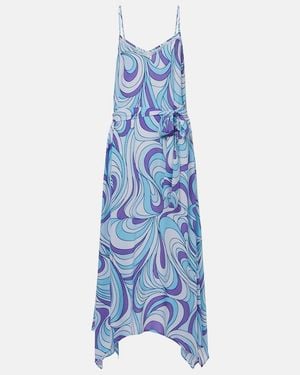 Melissa Odabash Adelyn Printed Maxi Dress - Blue