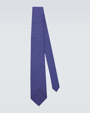 Charvet Silk Jacquard Tie - Purple